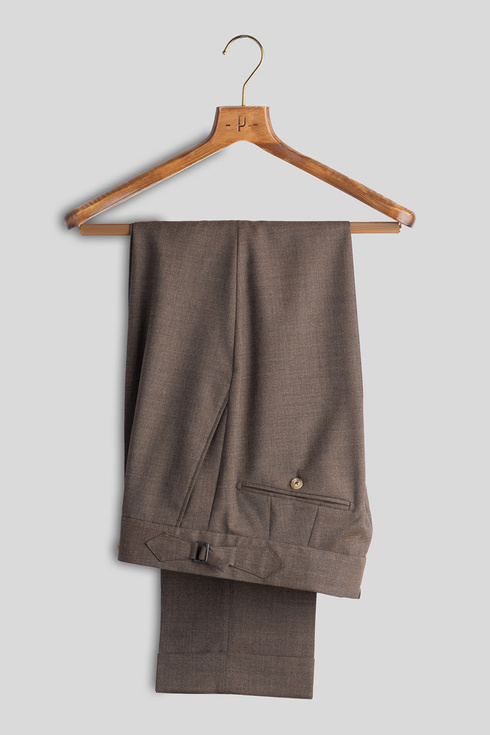 Brown Tropical Wool Trousers 