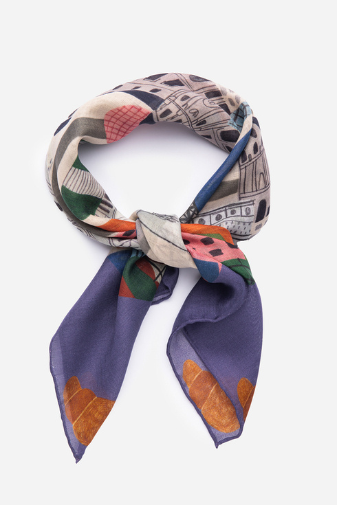 "PARIS" scarf 65 cm