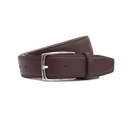 brown calf leather belt