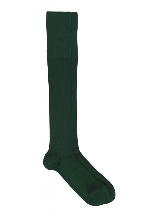 Dark Green High-Knee Socks Pedemeia