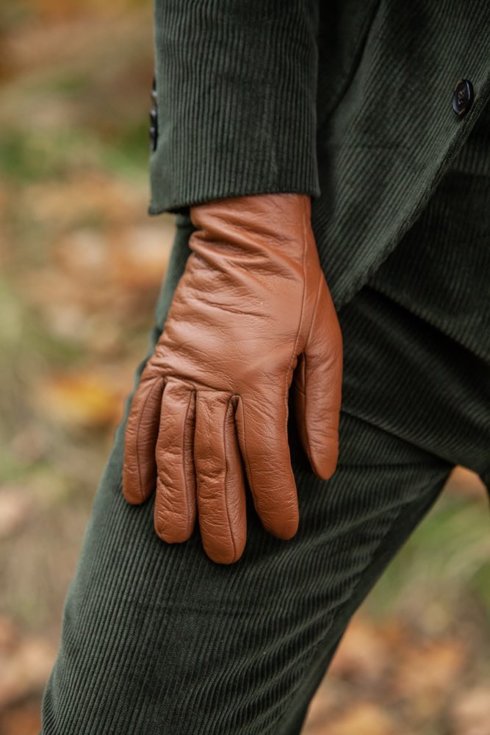 Goat leather insulated gloves 