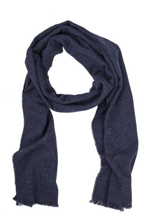 NAVY DONEGAL SCARF