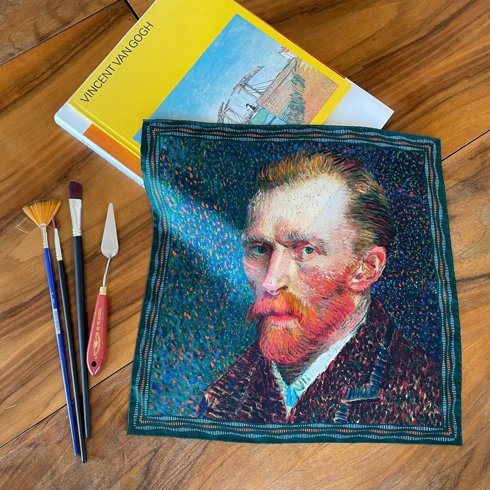 Pocket square 'self portrait' Vincent van Gogh