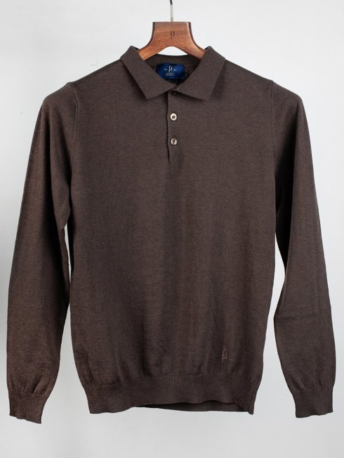 Polo sweater - brown