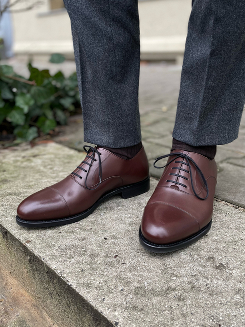 Poszetka - Brown Oxford shoes