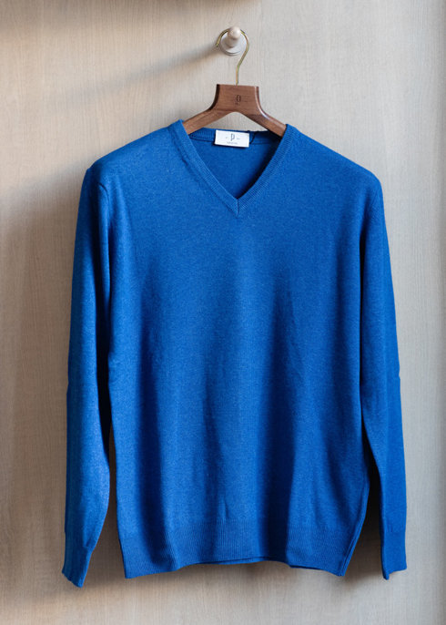 light blue wool & cashmere sweater