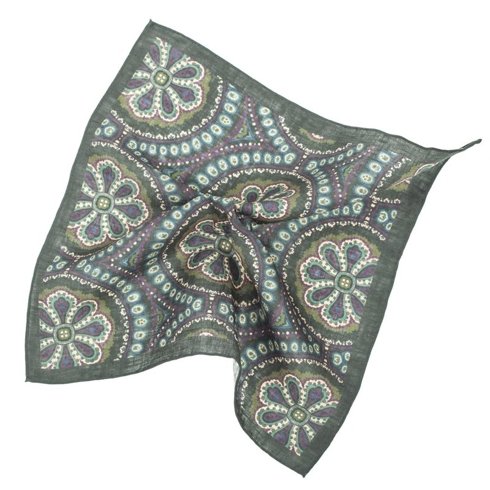 linen ornament pocket square