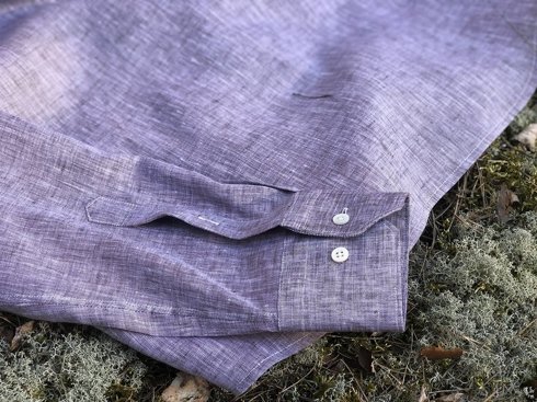 linen popover brown with violet