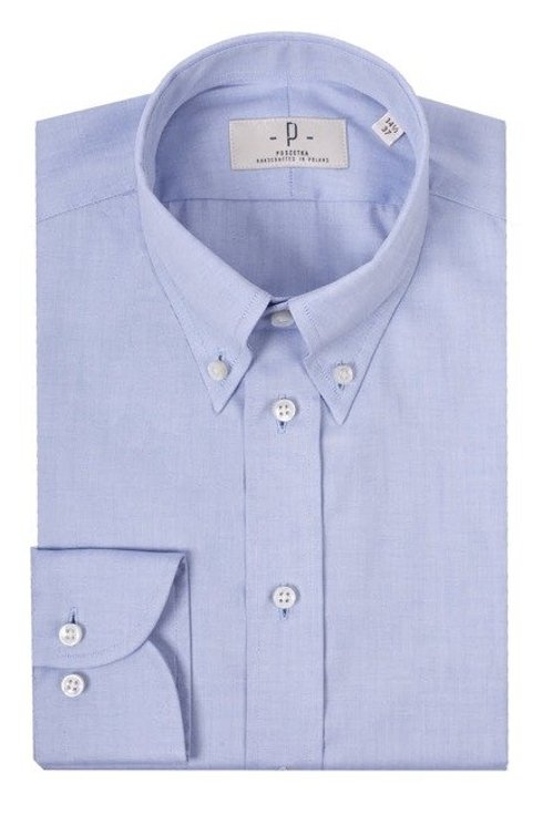 sky blue button down shirt