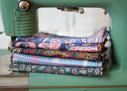 cotton paisley pocket square
