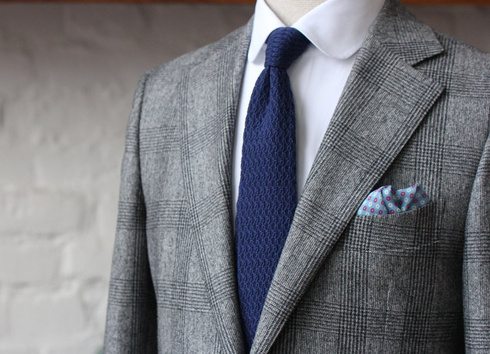wool & silk pocket square