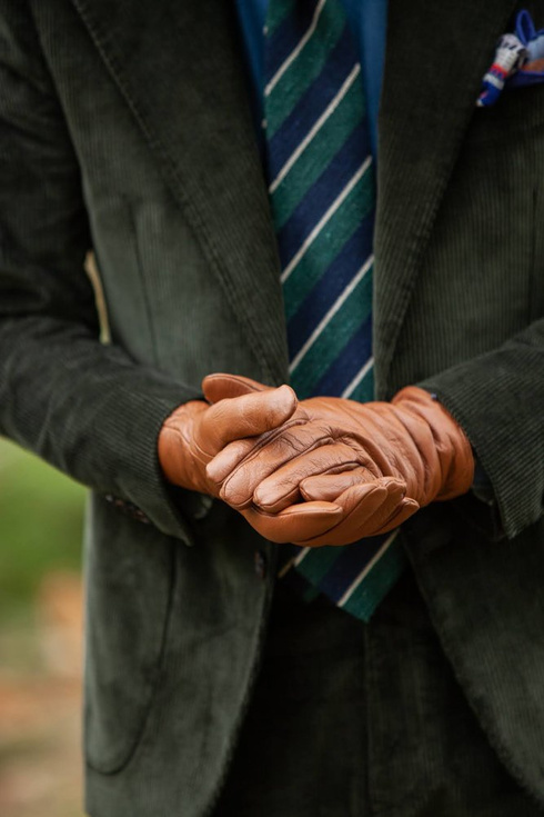 Goat leather insulated gloves 