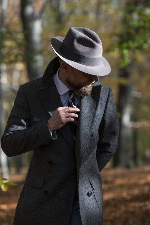 Fedora hat grey