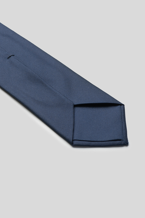 Granatowy krawat six fold z jedwabiu macclesfield