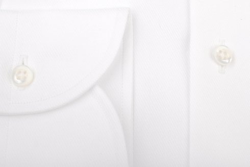 Koszula biała szeroki twill Albini