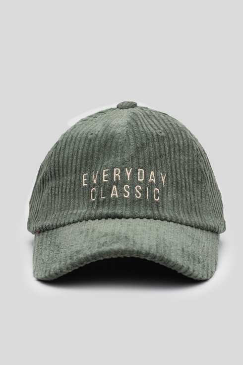 Zielona czapka sztruksowa Everyday Classic