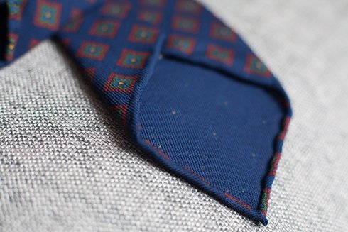 krawat bez podszewki wool challis